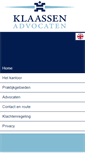 Mobile Screenshot of klaassenadvocaten.nl